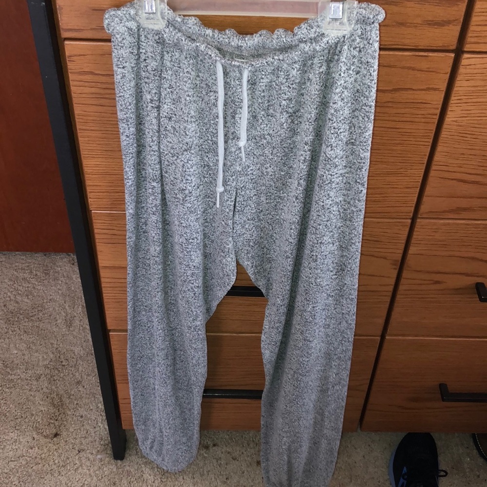Gray sweatpants